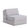Flash Sale - Habitat Kids Grey Stars Chair Bed Sofabeds