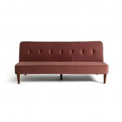 Flash Sale - Habitat Odeon 2 Seater Velvet Sofa Bed Pink Sofas And Armchairs