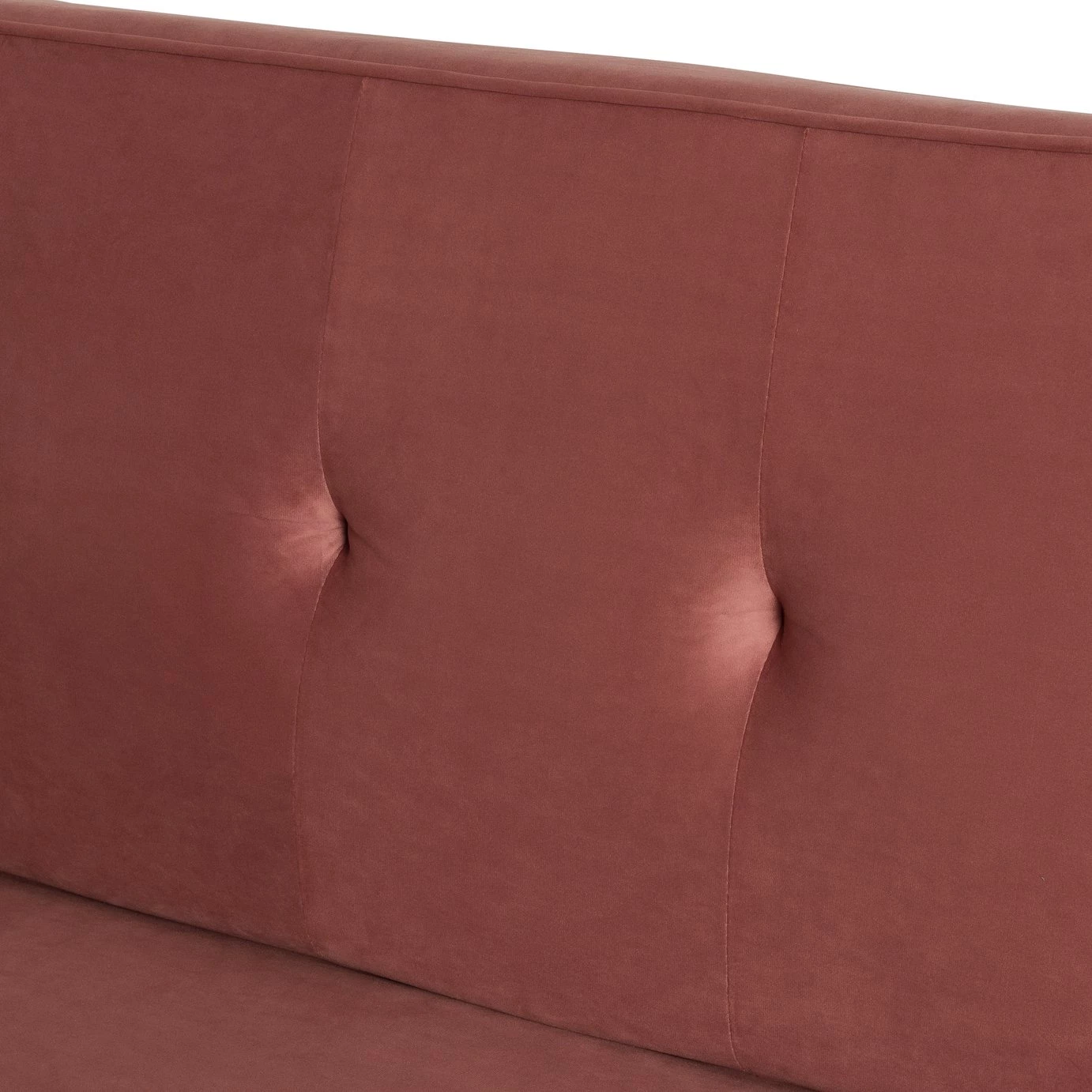 Flash Sale - Habitat Odeon 2 Seater Velvet Sofa Bed Pink Sofas And Armchairs 4 Flash Sale - Habitat Odeon 2 Seater Velvet Sofa Bed Pink Sofas And Armchairs - Image 4