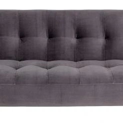Shipping Included - Habitat Kota 3 Seater Velvet Clic Clac Sofa Bed Grey Sofas And Armchairs