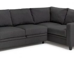 Shipping Included - Habitat Seattle Right Corner Fabric Sofa Bed Charcoal Sofabeds