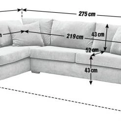 The Surprise Price - Habitat Eton Right Corner Fabric Sofa Grey Sofas -Seating Sales Store unnamed file 469