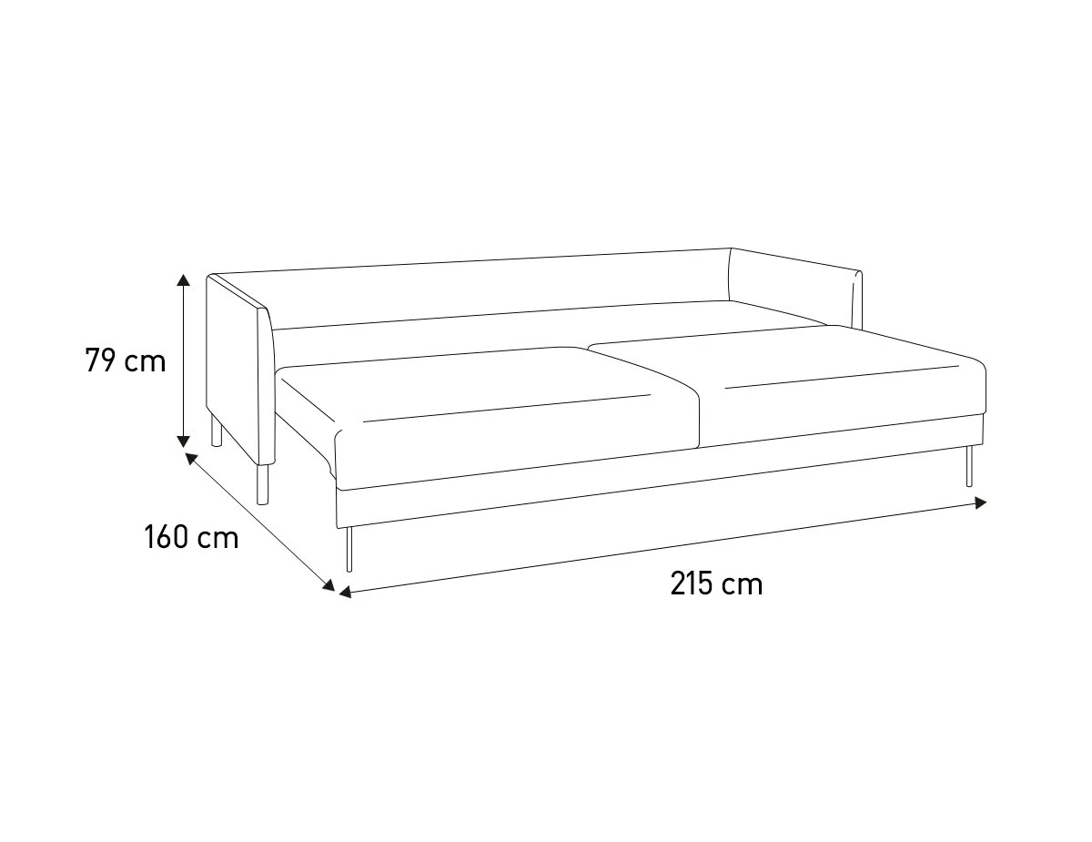 Discount - Habitat Hyde 3 Seater Fabric Sofa Bed Charcoal Sofas And Armchairs 10 Discount - Habitat Hyde 3 Seater Fabric Sofa Bed Charcoal Sofas And Armchairs - Image 10