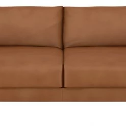 Flash Sale - Habitat Hyde 3 Seater Leather Sofa Bed Tan Sofas And Armchairs