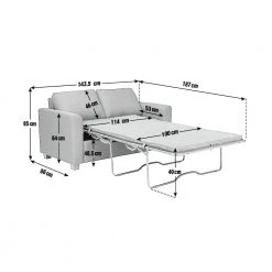 The Surprise Price - Habitat Apartment 2 Seater Fabric Sofa Bed Light Grey Sofabeds -Seating Sales Store unnamed file 4784