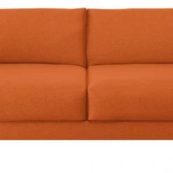 Flash Sale - Habitat Hyde 3 Seater Fabric Sofa Bed Orange Sofabeds