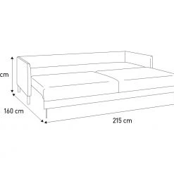 Flash Sale - Habitat Hyde 3 Seater Fabric Sofa Bed Orange Sofabeds -Seating Sales Store unnamed file 4799