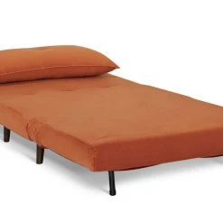 Flash Sale - Habitat Roma Small Double Velvet Chairbed Orange Sofabeds -Seating Sales Store unnamed file 4809