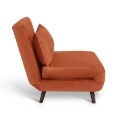 Flash Sale - Habitat Roma Small Double Velvet Chairbed Orange Sofabeds -Seating Sales Store unnamed file 4811