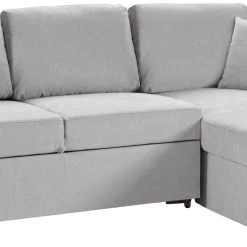 Shipping Included - Habitat Reagan Right Corner Fabric Sofa Bed Grey Sofas And Armchairs