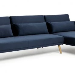 The Surprise Price - Habitat Andy Right Corner Velvet Clic Clac Sofa Bed Navy Sofas And Armchairs