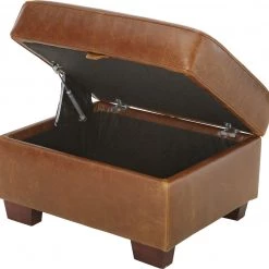 Best Price - Habitat Salisbury Leather Storage Footstool Tan Footstools And Pouffes -Seating Sales Store unnamed file 4920