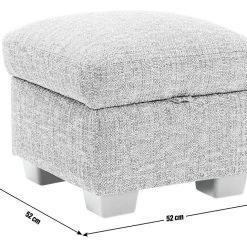 Free Shipping - Habitat Lisbon Fabric Footstool Charcoal Footstools And Pouffes -Seating Sales Store unnamed file 4926