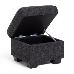 Free Shipping - Habitat Lisbon Fabric Footstool Charcoal Footstools And Pouffes -Seating Sales Store unnamed file 4928