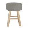 Flash Sale - Habitat Sophie Small Fabric Footstool Light Grey Footstools And Pouffes