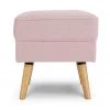 Flash Sale - Habitat Callie Fabric Footstool Blush Pink Footstools And Pouffes