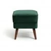 Free Shipping - Habitat Callie Velvet Footstool Forest Green Sofas And Armchairs