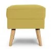 Free Shipping - Habitat Callie Fabric Footstool Mustard Yellow Sofas And Armchairs