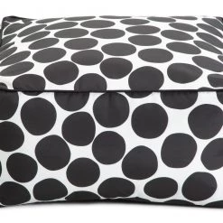 Shipping Included - Habitat Sicilia Floor Cushion Black & White Footstools And Pouffes