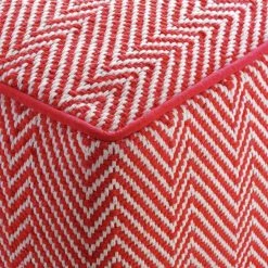 Flash Sale - Habitat Durrie Cotton Cube Footstool Red Sofas And Armchairs -Seating Sales Store unnamed file 5076