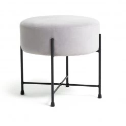 Flash Sale - Habitat Jax Velvet Footstool Silver Sofas And Armchairs -Seating Sales Store unnamed file 5084