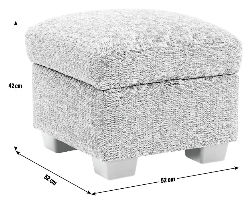 Discount - Habitat Lisbon Fabric Footstool Beige Footstools And Pouffes 3 Discount - Habitat Lisbon Fabric Footstool Beige Footstools And Pouffes - Image 3