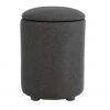 On Sale - Habitat Emil Fabric Storage Stool Charcoal Sofas And Armchairs