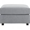 On Sale - Habitat Florence Fabric Footstool Grey Sofas And Armchairs