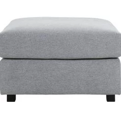 On Sale - Habitat Florence Fabric Footstool Grey Sofas And Armchairs