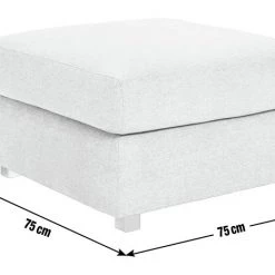 On Sale - Habitat Florence Fabric Footstool Grey Sofas And Armchairs -Seating Sales Store unnamed file 5120