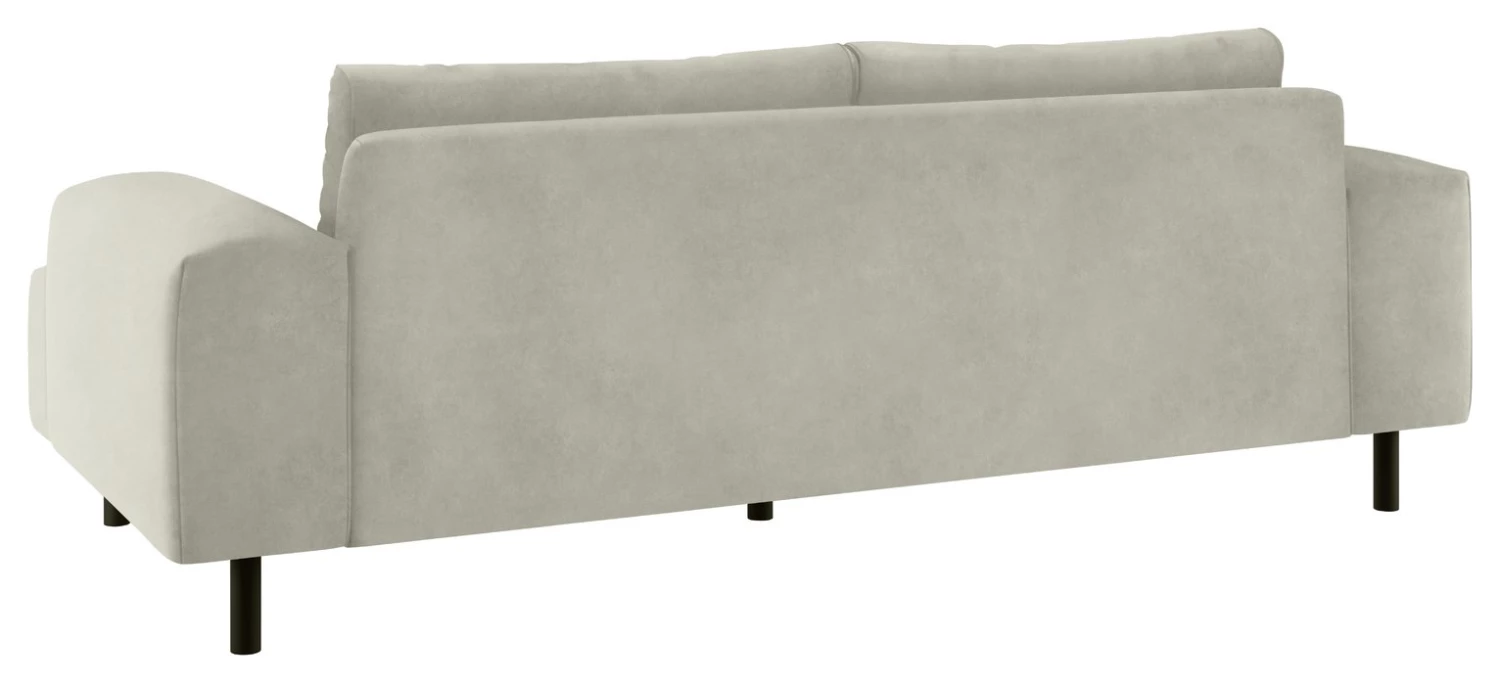 Free Shipping - Habitat Julien 3 Seater Velvet Sofa Natural Sofas And Armchairs 4 Free Shipping - Habitat Julien 3 Seater Velvet Sofa Natural Sofas And Armchairs - Image 4