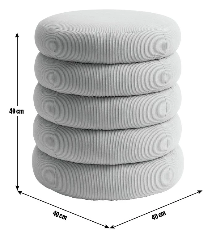 The Surprise Price - Habitat Corded Fabric Footstool Grey Sofas And Armchairs 5 The Surprise Price - Habitat Corded Fabric Footstool Grey Sofas And Armchairs - Image 5