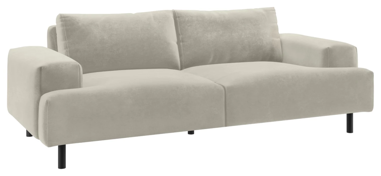 Free Shipping - Habitat Julien 3 Seater Velvet Sofa Natural Sofas And Armchairs 6 Free Shipping - Habitat Julien 3 Seater Velvet Sofa Natural Sofas And Armchairs - Image 6