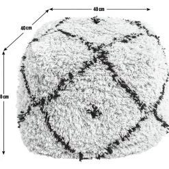Best Price - Habitat Gentry Wool Pouffe White Footstools And Pouffes -Seating Sales Store unnamed file 5180