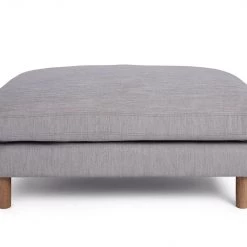 Shipping Included - Habitat Salome Fabric Footstool Light Grey Footstools And Pouffes