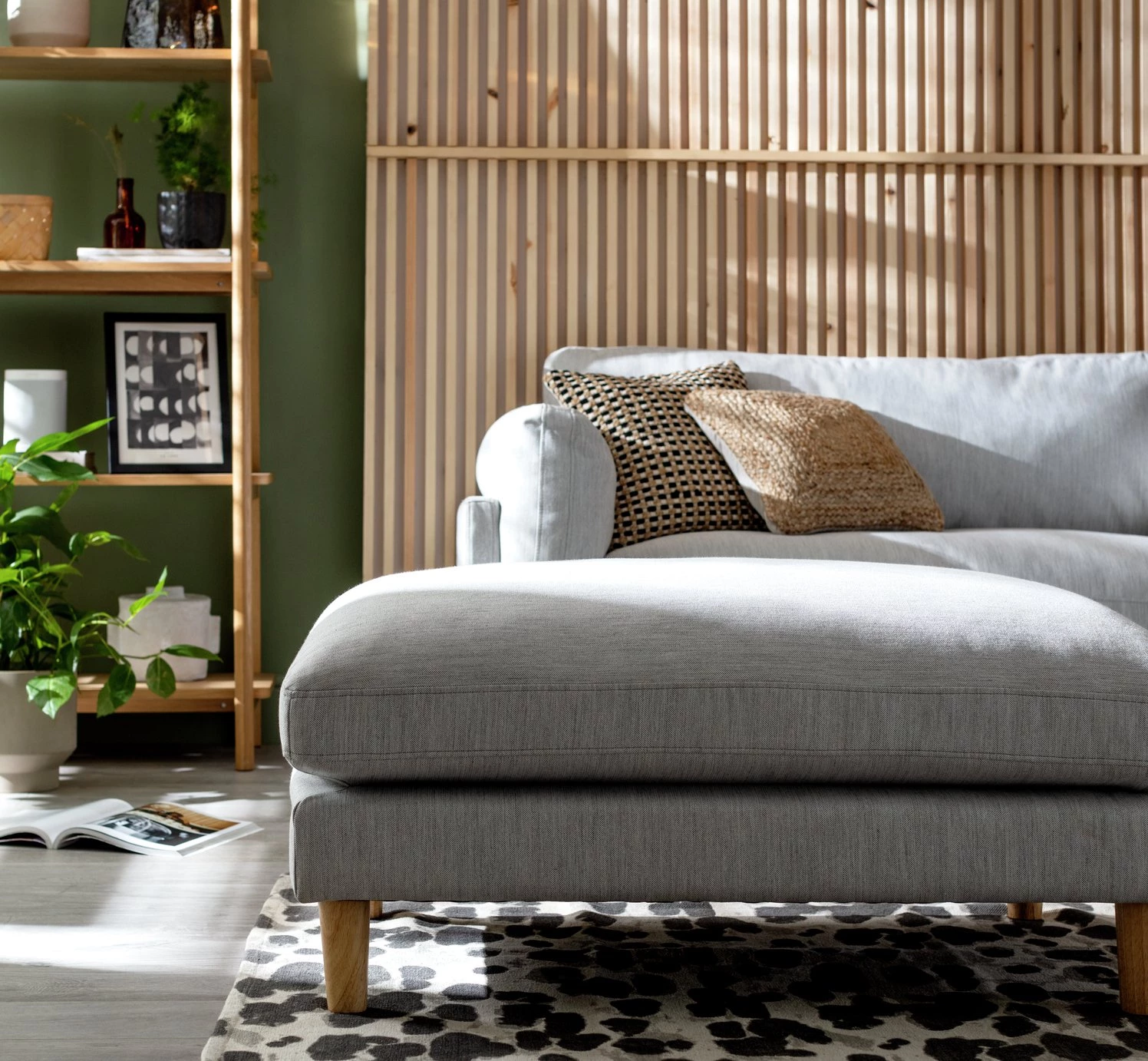 Shipping Included - Habitat Salome Fabric Footstool Light Grey Footstools And Pouffes 2 Shipping Included - Habitat Salome Fabric Footstool Light Grey Footstools And Pouffes - Image 2