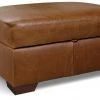 Discount - Habitat Eton Leather Storage Footstool Tan Sofas And Armchairs