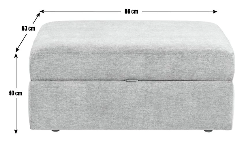 Best Price - Habitat Eton Fabric Footstool Grey Sofas And Armchairs 3 Best Price - Habitat Eton Fabric Footstool Grey Sofas And Armchairs - Image 3
