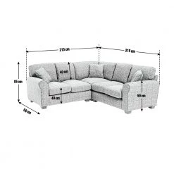 Best Price - Habitat Lisbon Left Hand Corner Fabric Sofa Charcoal Sofas And Armchairs -Seating Sales Store unnamed file 541