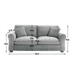 Shipping Included - Habitat Lisbon 3 Seater Fabric Sofa Charcoal Sofas -Seating Sales Store unnamed file 57