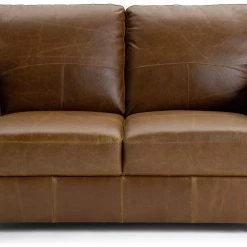 Best Price - Habitat Milford 2 Seater Leather Sofa Tan Sofas