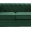 Best Price - Habitat Chesterfield 2 Seater Velvet Sofa Green Sofas