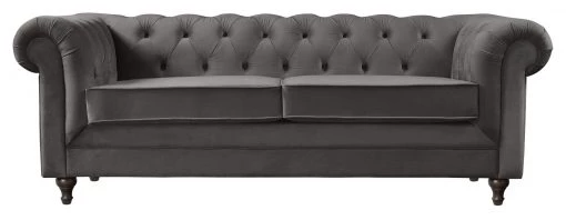 The Surprise Price - Habitat Chesterfield 3 Seater Velvet Sofa Charcoal Sofas And Armchairs -Seating Sales Store unnamed file 676