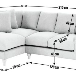 On Sale - Habitat Carrie Fabric Right Corner Chaise Sofa Grey Sofas And Armchairs -Seating Sales Store unnamed file 791