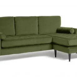 Free Shipping - Habitat Hudson Reversible Velvet Chaise Olive Sofas And Armchairs -Seating Sales Store unnamed file 799