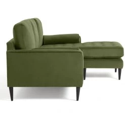 Free Shipping - Habitat Hudson Reversible Velvet Chaise Olive Sofas And Armchairs -Seating Sales Store unnamed file 800