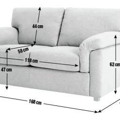 Free Shipping - Habitat Florence 2 Seater Fabric Sofa Grey Sofas And Armchairs -Seating Sales Store unnamed file 818