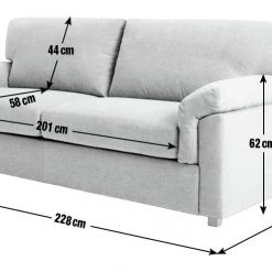 On Sale - Habitat Florence 4 Seater Fabric Sofa Grey Sofas And Armchairs -Seating Sales Store unnamed file 832