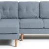 Flash Sale - Habitat Joshua Left Corner Fabric Sofa Blue Sofas