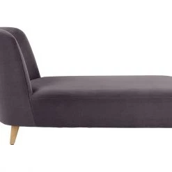 Discount - Habitat Daisy Velvet Chaise Grey Armchairs -Seating Sales Store unnamed file 9